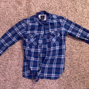 Quicksilver blue flannel modern fit